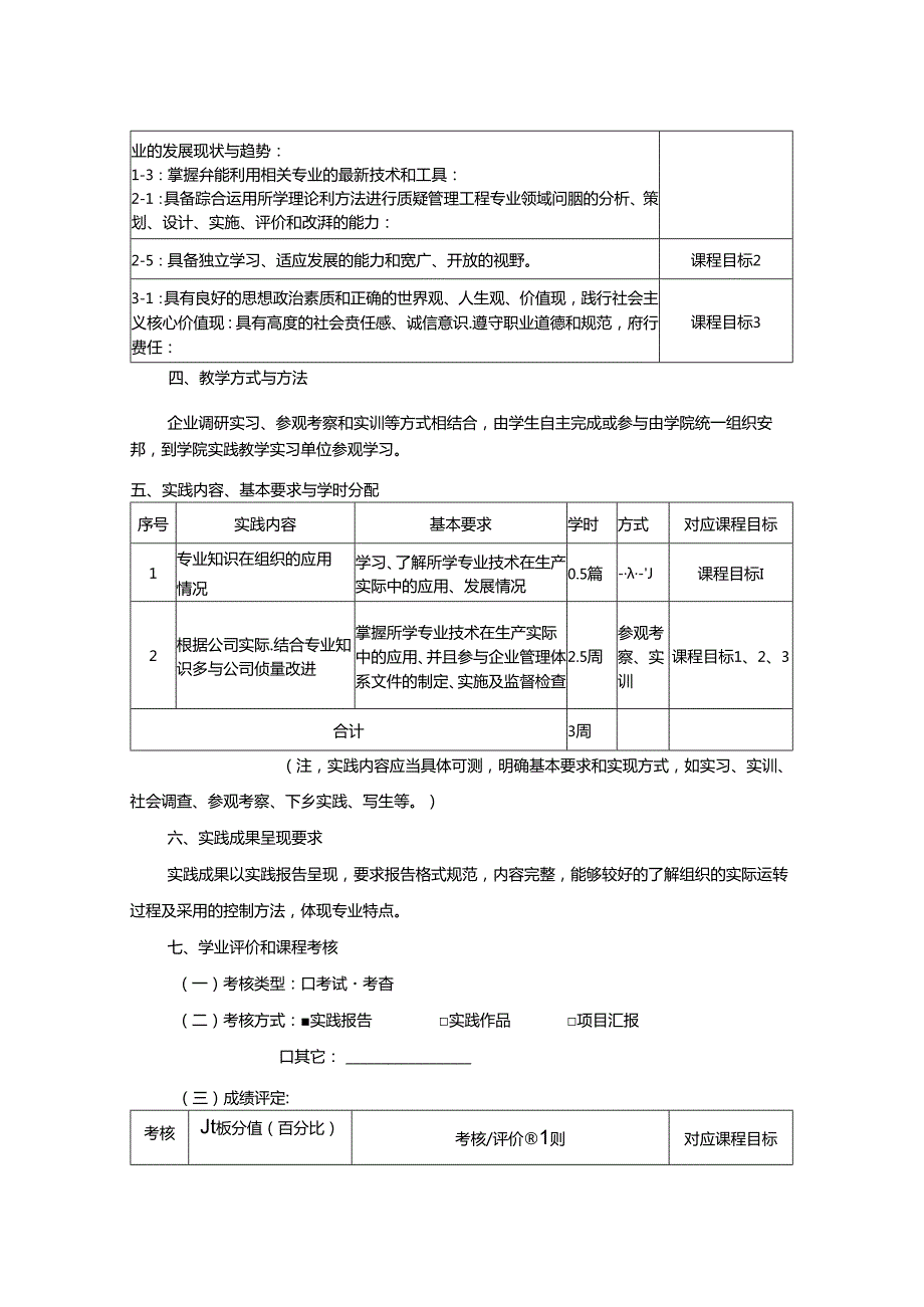 1523S08013-毕业实习-2023版人才培养方案课程教学大纲.docx_第2页