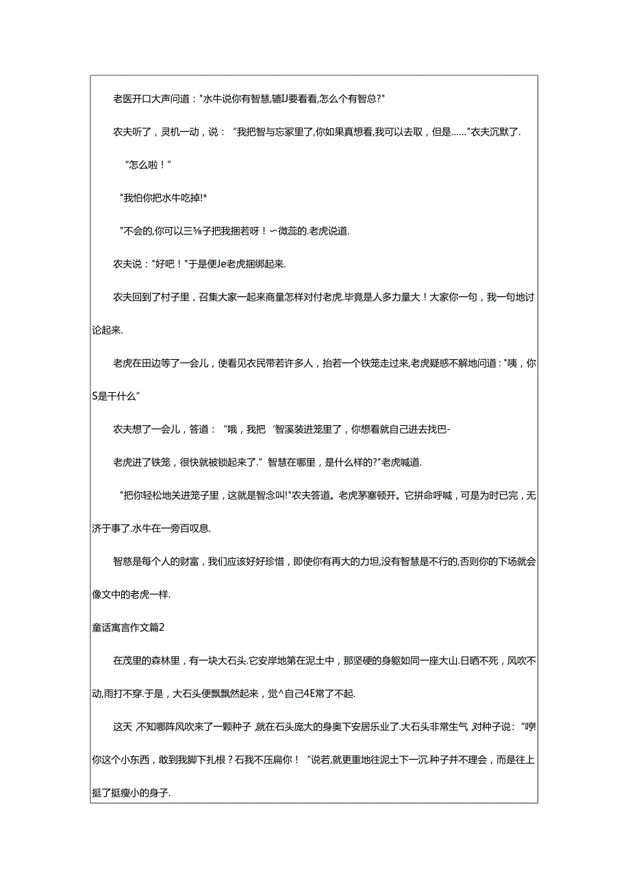 2024年童话寓言作文(集合6篇).docx_第2页