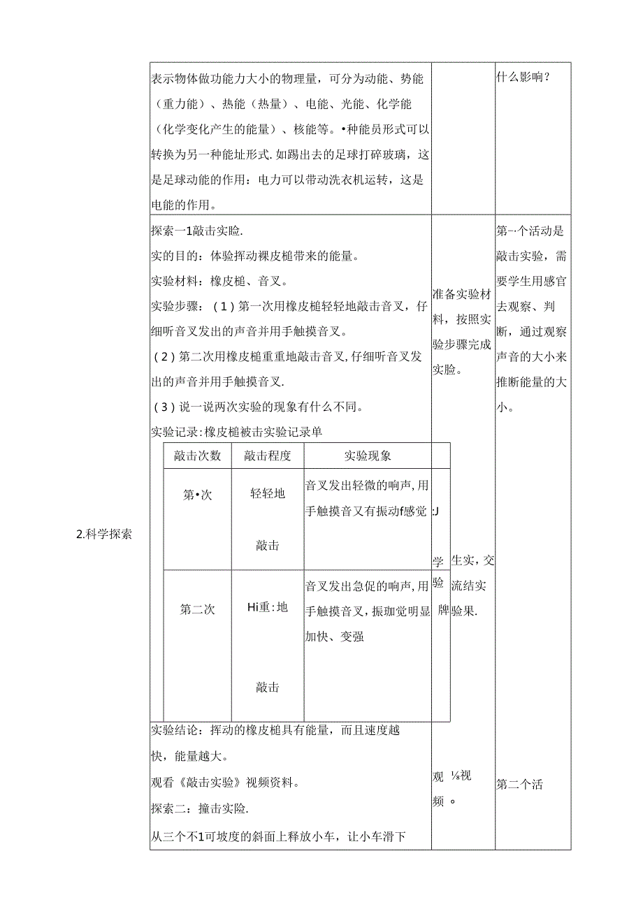 3.6《运动的小车》教案 教科版科学四年级上册.docx_第2页