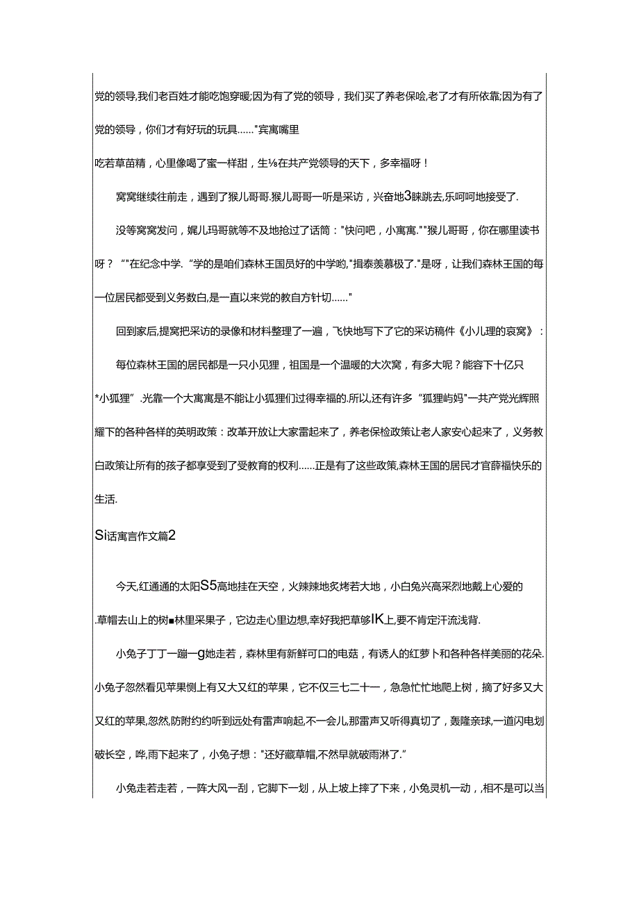 2024年童话寓言作文(优选8篇).docx_第2页