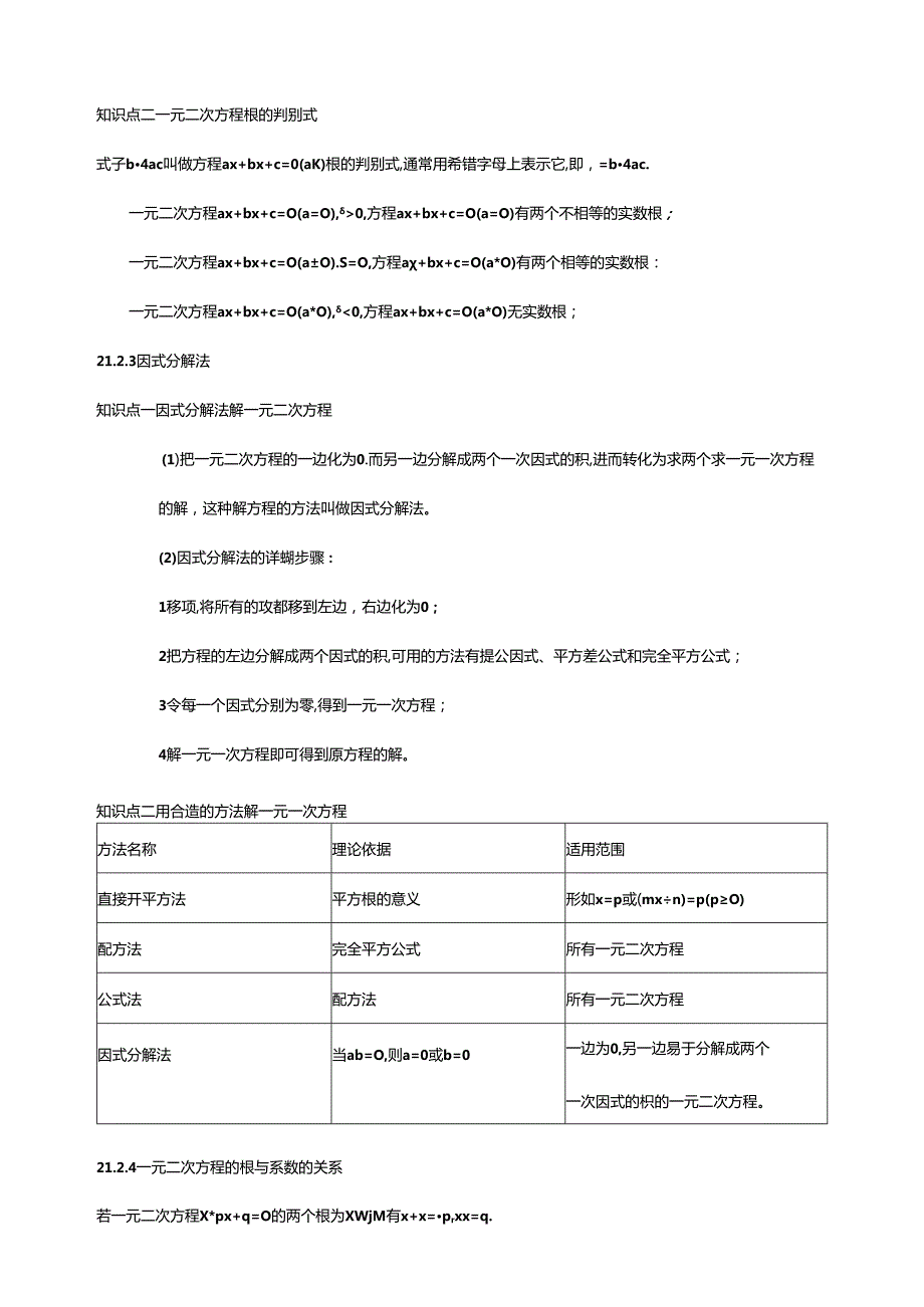 2024人教九年级上册第二十一章 一元二次方程知识精讲解析版.docx_第3页