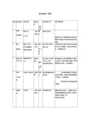 会议安排一览表.docx