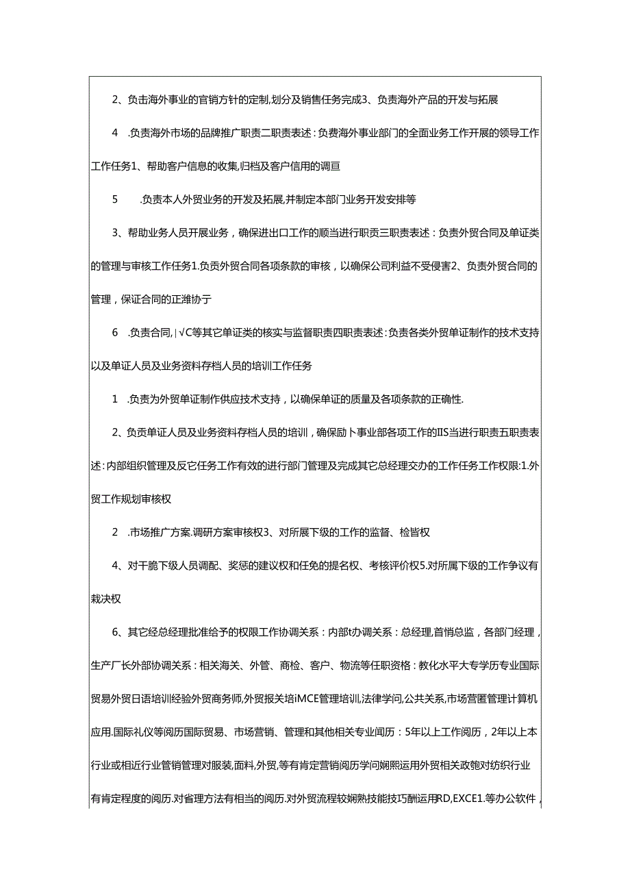 2024年海外国家经理岗位职责（共6篇）.docx_第2页