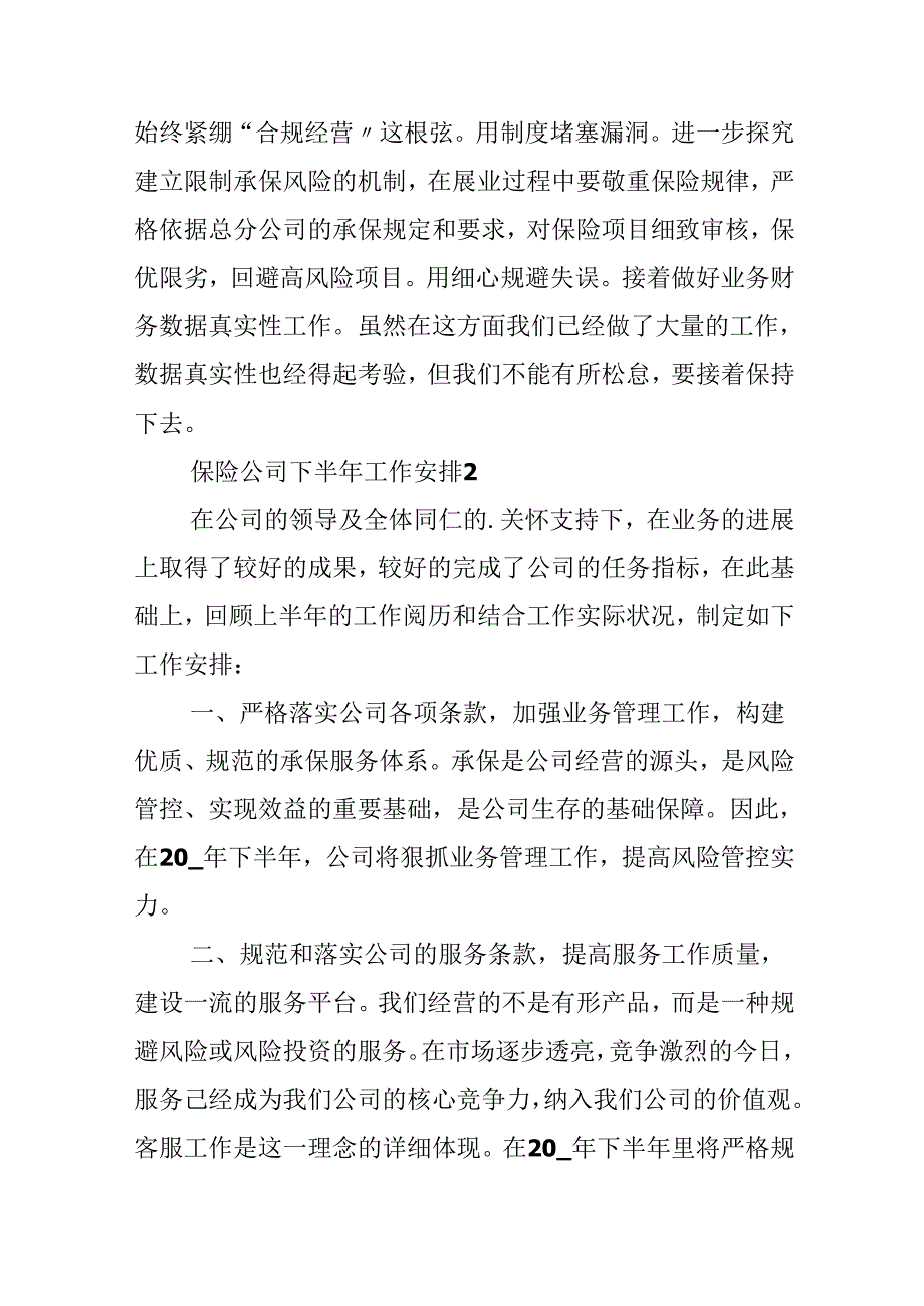 保险公司下半年工作计划.docx_第3页