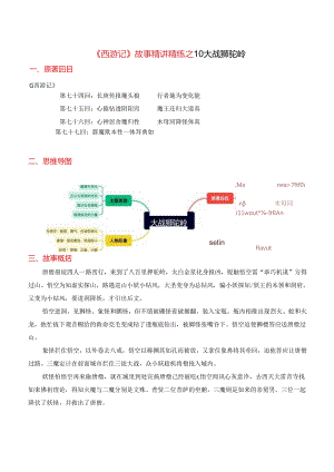 10《大战狮驼岭》-《西游记》故事精讲精练.docx