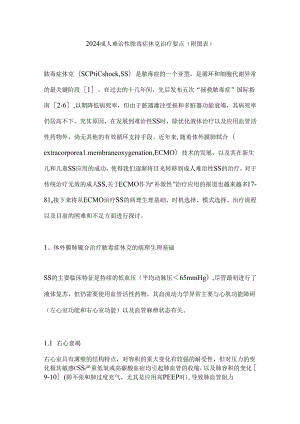 2024成人难治性脓毒症休克治疗要点（附图表）.docx