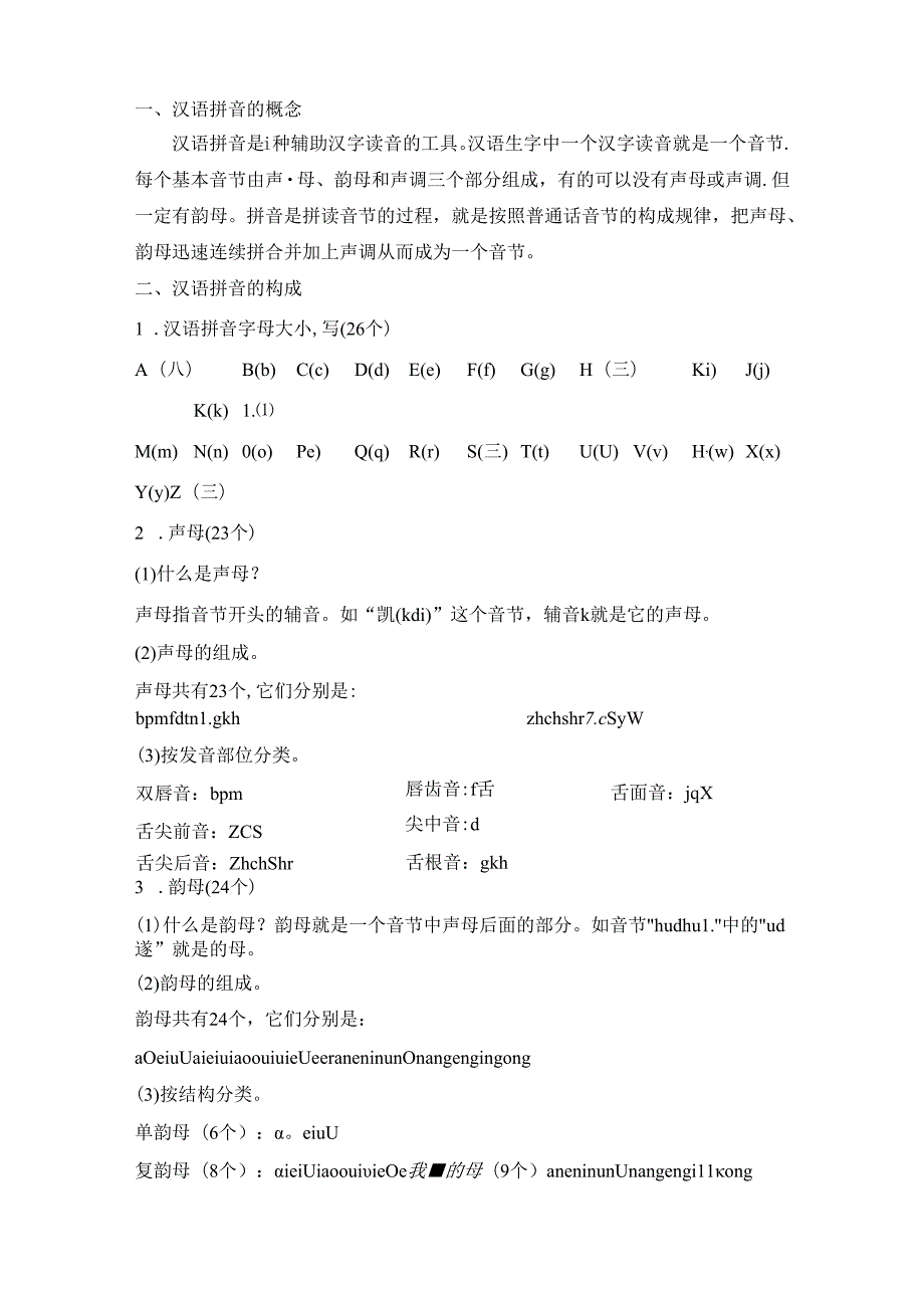 2024年小升初专项复习1汉语拼音 复习知识集锦（小学知识大全）.docx_第2页