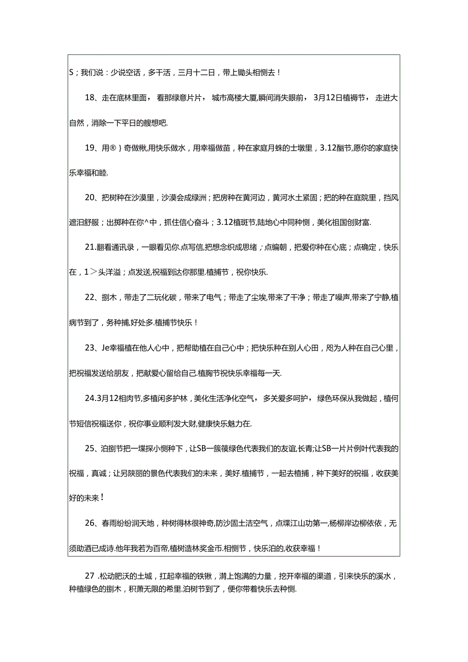 2024年（经典）植树节快乐的祝福语.docx_第3页