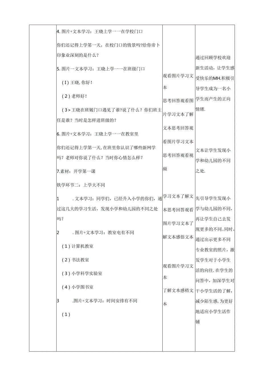 2024秋一年级上册道德与法治第1课《开开心心上学去》教案教学设计.docx_第3页