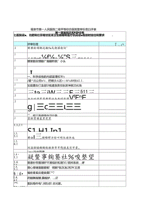 二级甲等综合医院评审标准自评表.docx