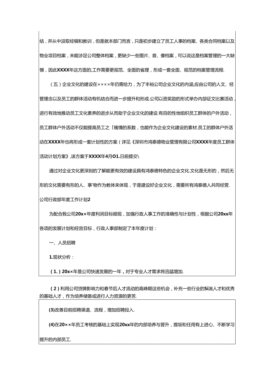 2024年公司行政部年度工作计划.docx_第2页