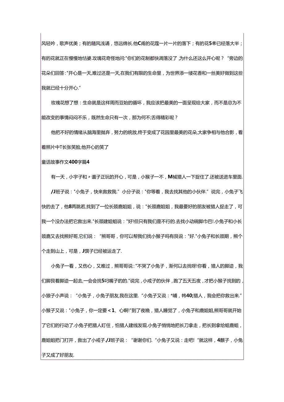 2024年童话故事作文400字汇编八篇.docx_第3页