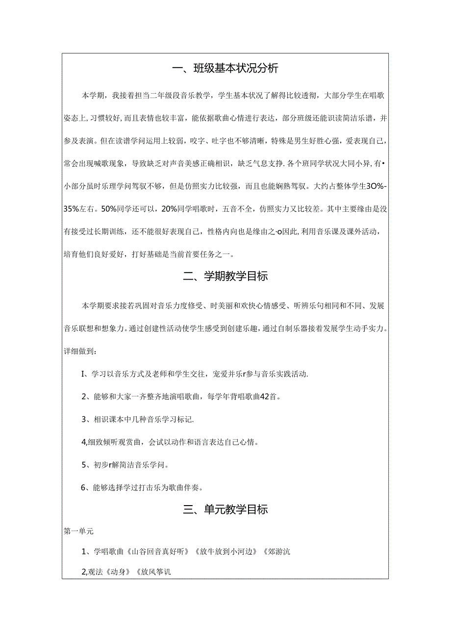 人教版二年级下册音乐教案及计划全册.docx_第1页