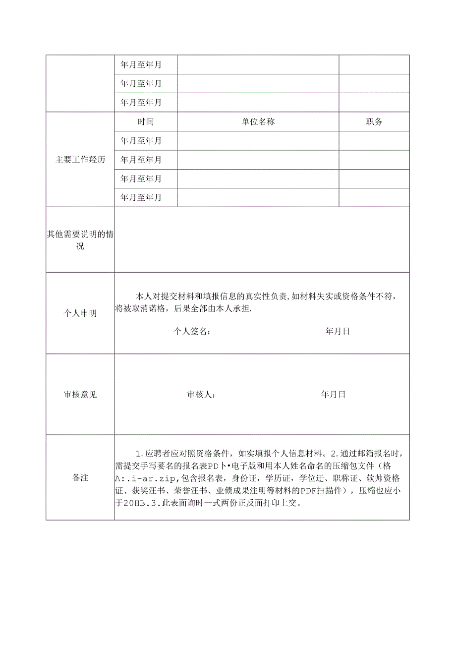 事业单位引进高层次教育人才报名表.docx_第2页