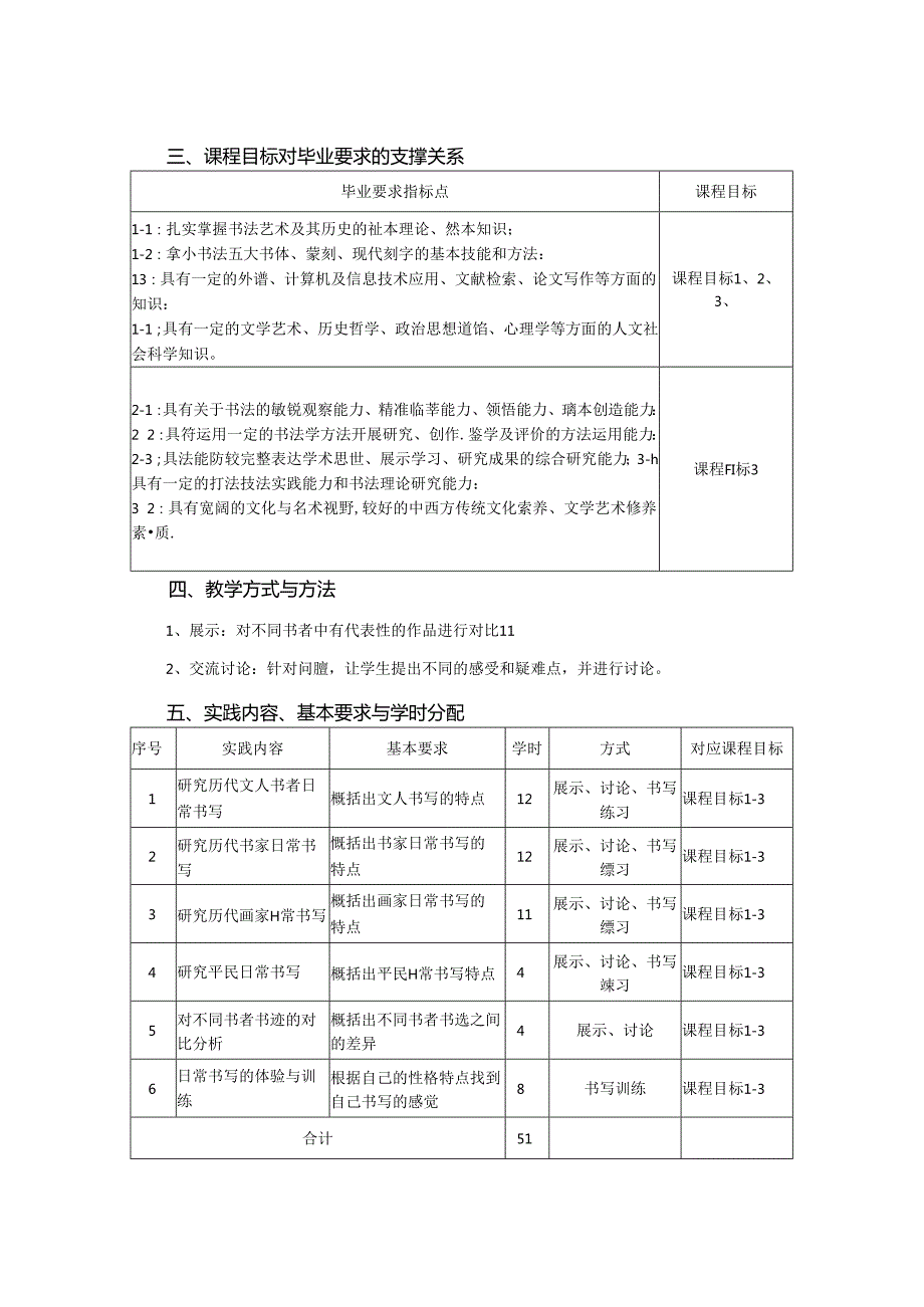 0823D13010-日常书写-2023版人才培养方案课程教学大纲.docx_第2页