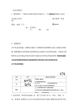 传送带模型总结.docx