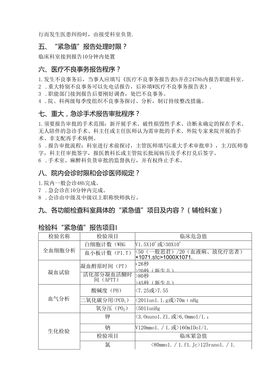 二级甲等医院复评模拟评审抽考提纲.docx_第3页