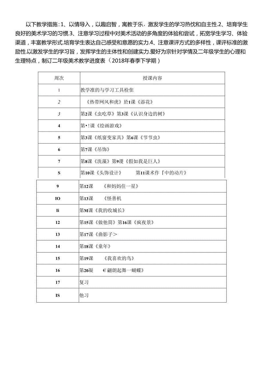 二年级下册美术教学工作计划.docx_第3页