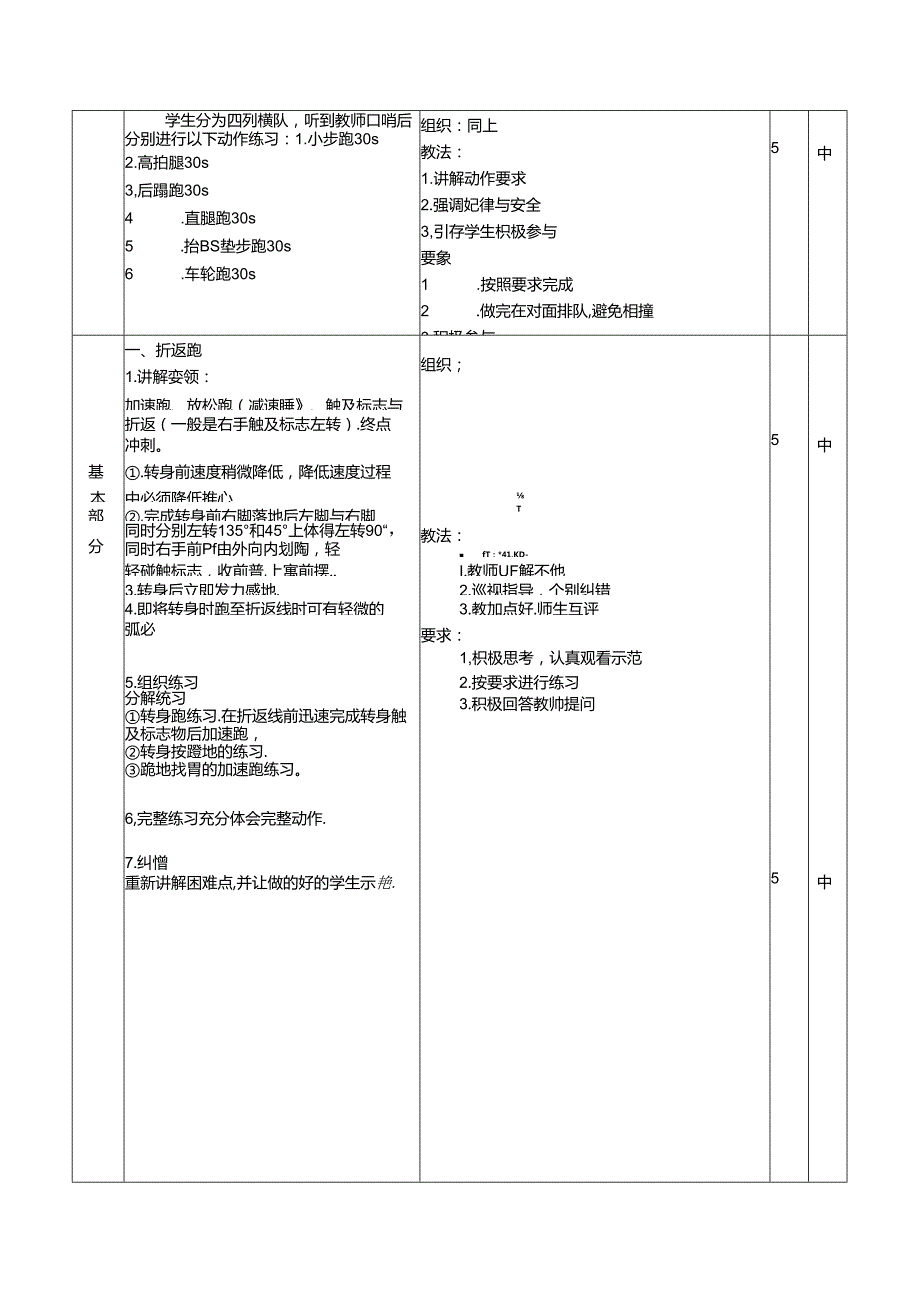 人教四年级体育与健康第11课足球专项体能 大单元课时教案.docx_第2页