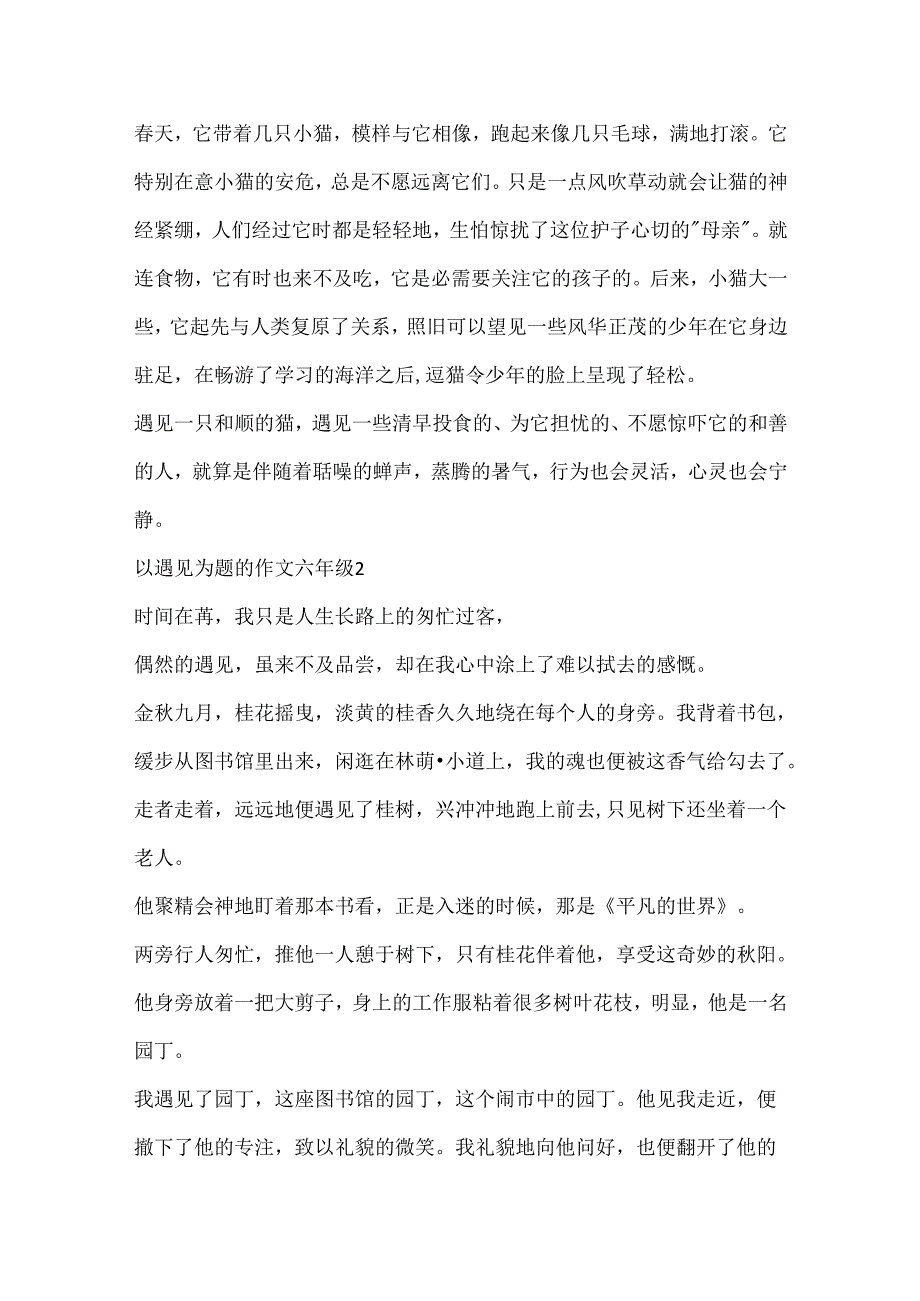 以遇见为题的作文六年级.docx_第2页