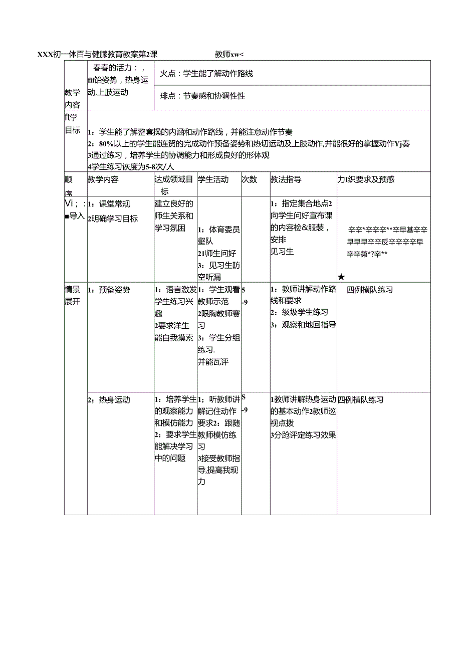 七年级下学期体育教案全集.docx_第2页