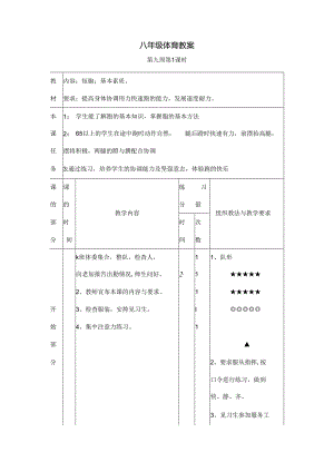 八年级下册体育课教案.docx