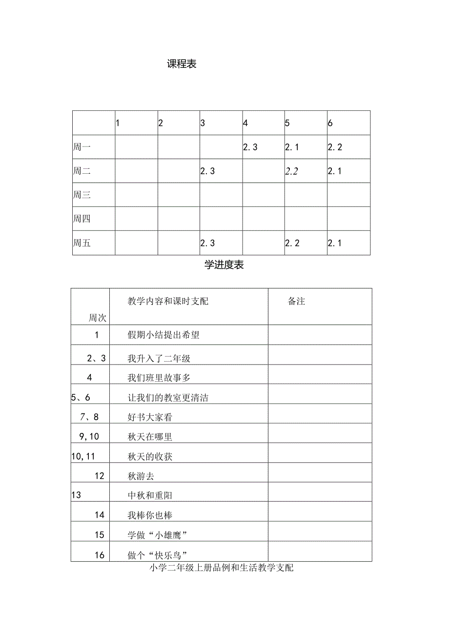 人教版小学二年级上册品德与生活教案.docx_第2页