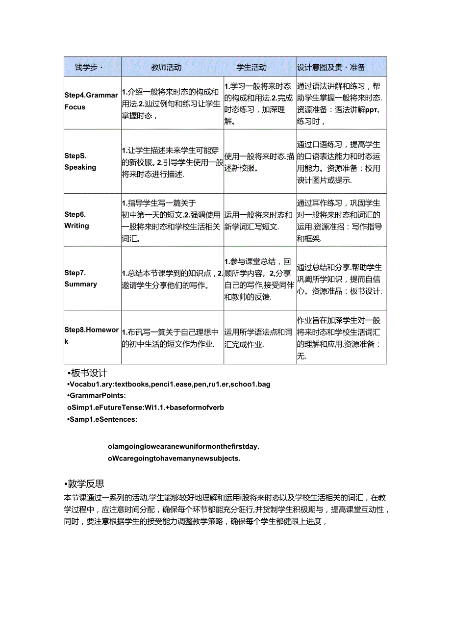 Starter Welcome to junior high!-Get ready 教学设计-外研版（2024）七年级上册.docx_第3页