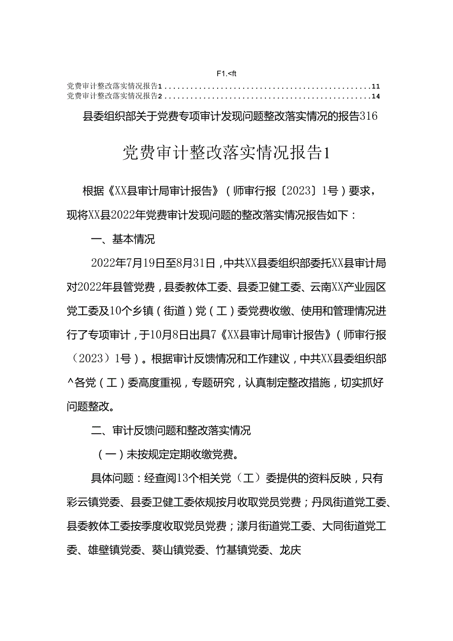 党费审计整改落实情况报告.docx_第1页