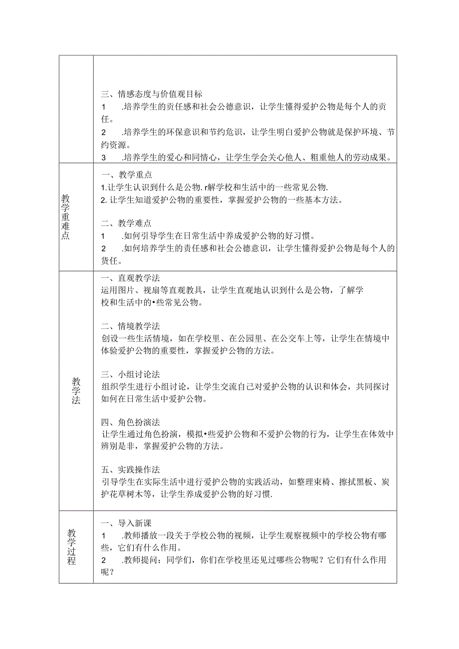 《第14课 人人爱护公物》教学设计2024-2025学年道德与法治一年级上册统编版（2024）.docx_第2页