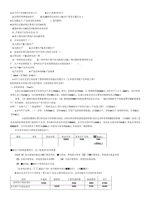 XXXX年中央电大成本会计资料复习、试题及答案001.docx