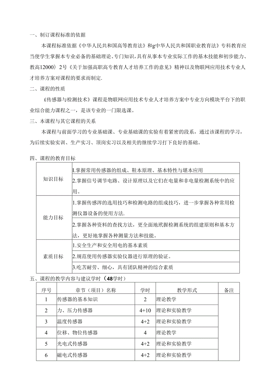 《检测与转换技术》课程标准.docx_第2页