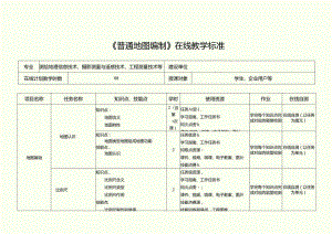 《普通地图编制》在线教学标准.docx