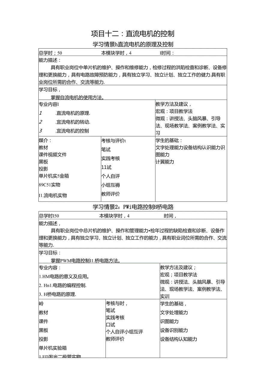 《物联网通信技术》教案——项目十二 555可调PWM发生器.docx_第1页