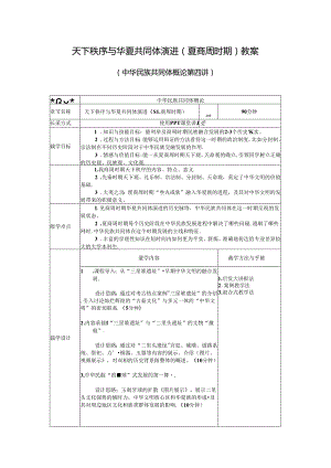 中华民族共同体概论教案4中南民族大学-方清云-第四讲-教案.docx