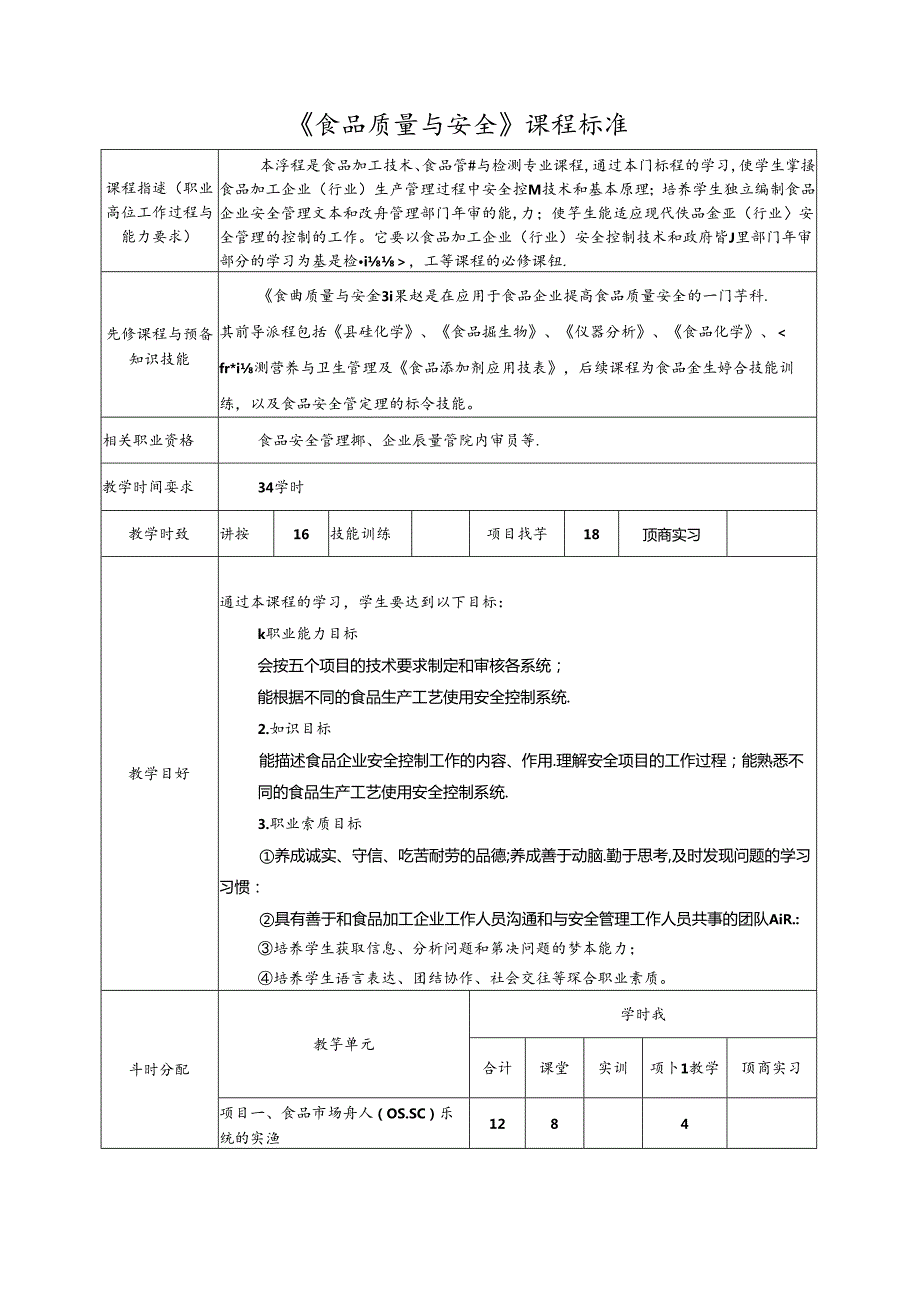 《食品质量与安全》课程标准.docx_第2页