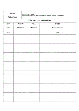 免检物料控制程序.docx