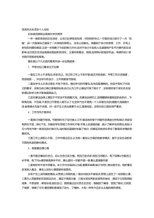 党员个人民主生活会总结.docx