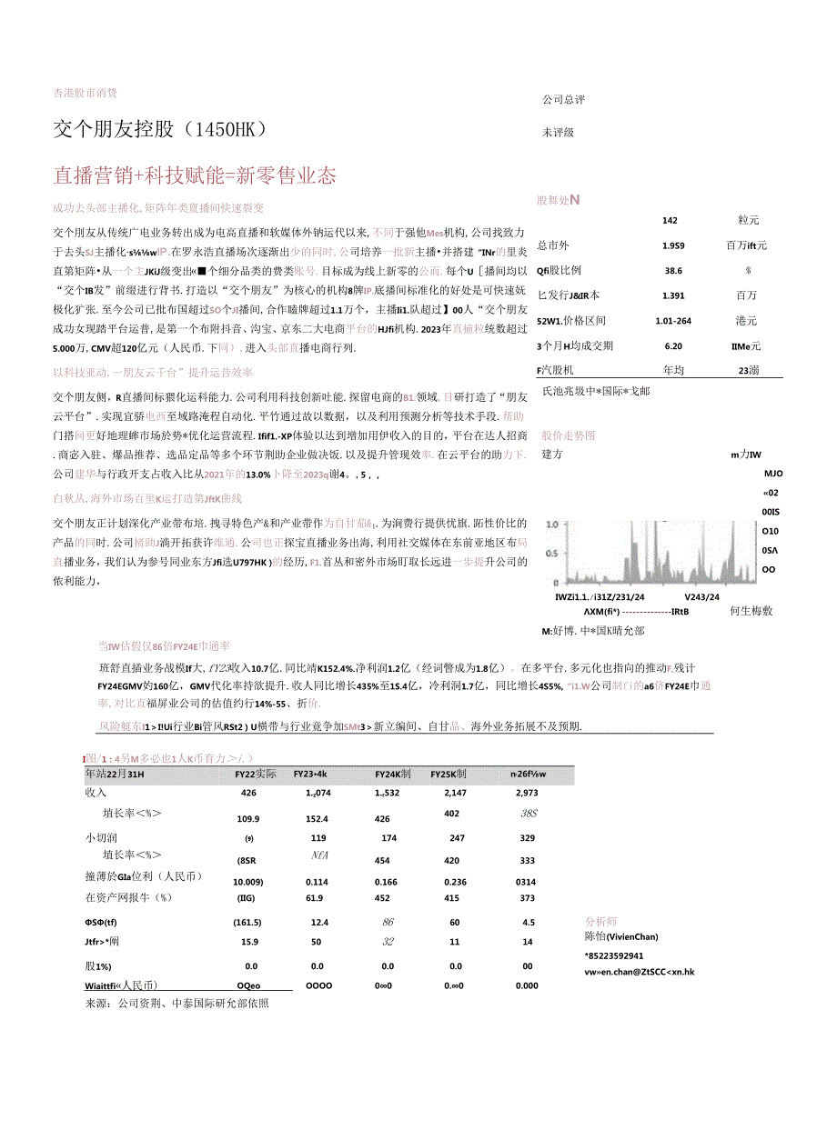 【直播报告】交个朋友控股(1450.HK)直播营销%2b科技赋能%3d新零售业态-240418-中泰.docx_第1页