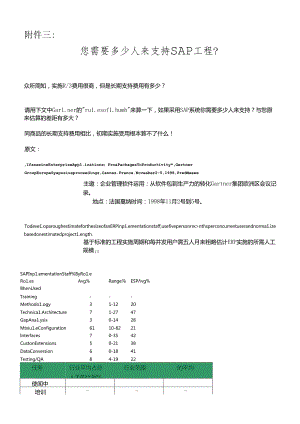 SAP项目需要多少人来支持.docx