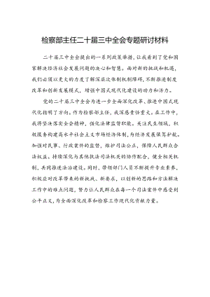 检察部主任二十届三中全会专题研讨材料.docx