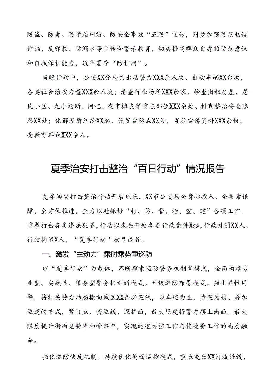 公安派出所2024年夏季治安打击整治行动工作总结19篇.docx_第2页