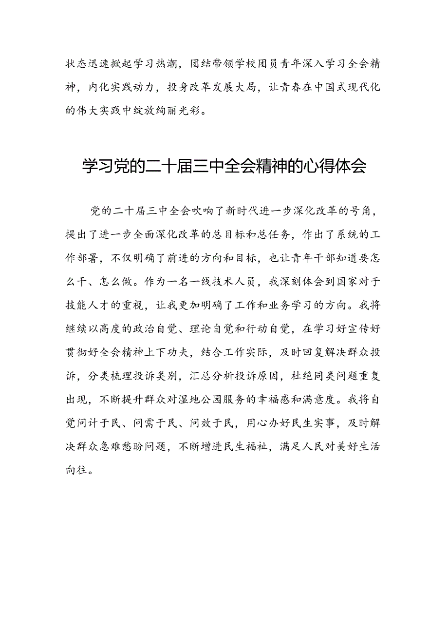 2024年学习党的二十届三中全会精神的心得感悟精选二十七篇.docx_第3页