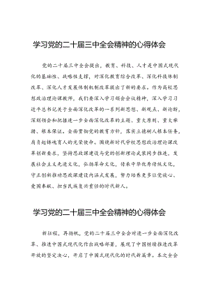 学习党的二十届三中全会精神的心得体会汇编二十六篇.docx