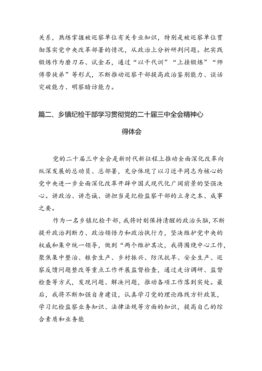 （15篇）巡察组长学习二十届三中全会精神心得体会研讨发言（精选）.docx_第3页