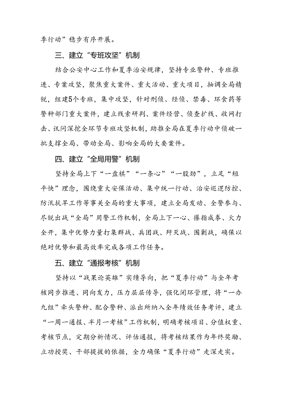 公安推进2024年夏季治安打击整治行动的情况报告19篇.docx_第2页