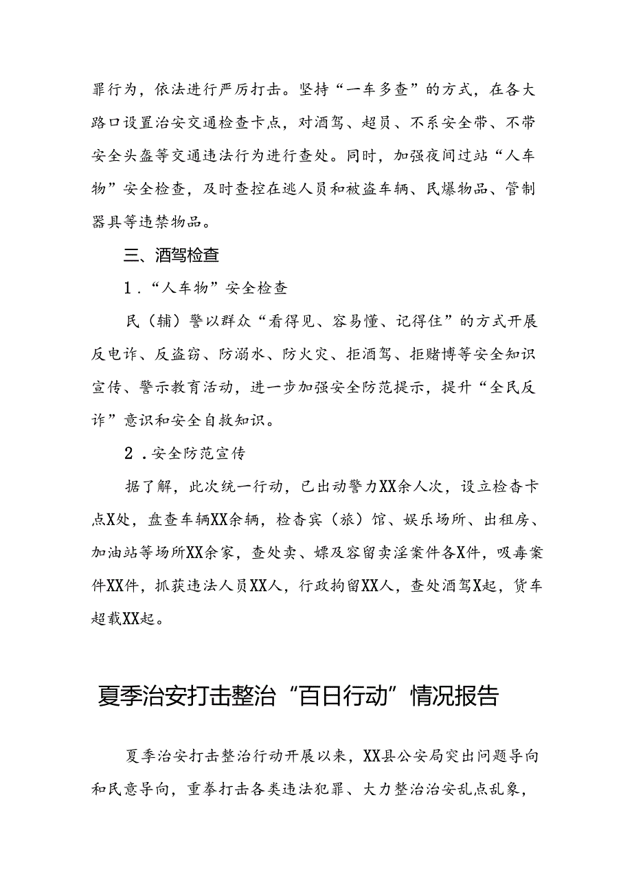 公安2024夏季治安打击整治“百日行动”总结报告26篇.docx_第2页