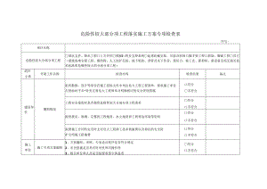 危险性较大部分项工程落实施工方案专项检查表.docx