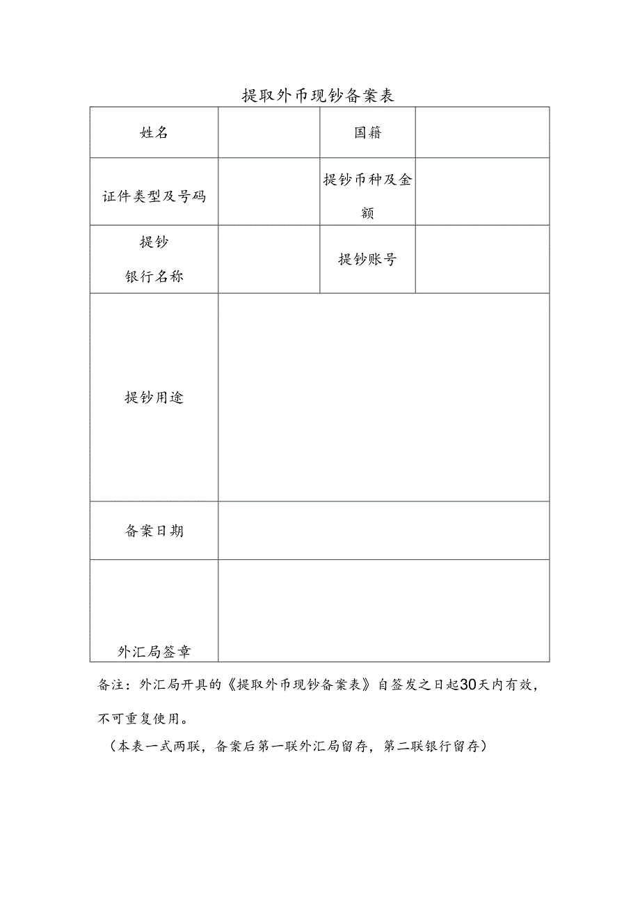 提取外币现钞备案表.docx_第1页