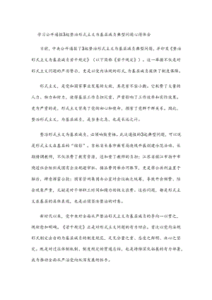 学习公开通报3起整治形式主义为基层减负典型问题心得体会.docx